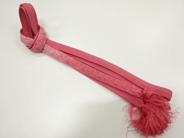 JAPANESE KIMONO / HAND-TIED OBIJIME CORD